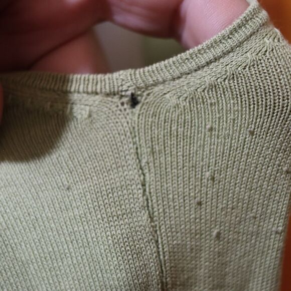 BCBG Maxazria Green Faux Wrap Tie Top XL Y2K - Picture 11 of 14